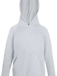 Fruit of the Loom Kids Lightweight Hooded Sweat Detská mikina s kapucňou 16.2009 heather grey