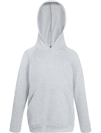 Fruit of the Loom Kids Lightweight Hooded Sweat Detská mikina s kapucňou 16.2009 heather grey Fruit of the Loom Kids Lightweight Hooded Sweat Detská mikina s kapucňou 16.2009 heather grey