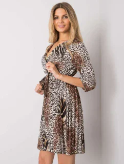 Šaty DHJ SK 11092A 2.01P čierna a béžová