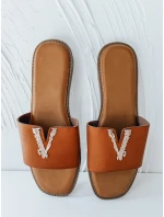 Dámske žabky SOLVINA camel FashionStreet ZY0957