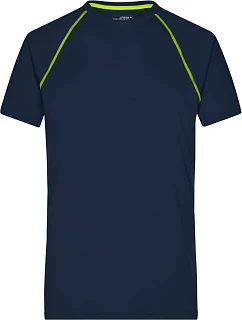 Daiber JN 496 Pánske funkčné tričko 02.0496 tmavomodrá/jasne žltá