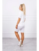 Biely set top+legíny Biely set top+legíny