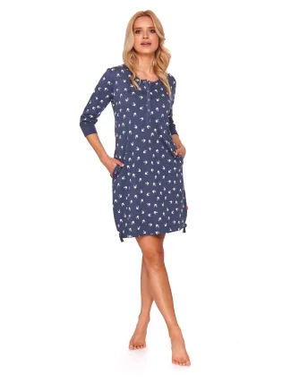 Dámska nočná košeľa TM.4129 tm.modrá - Doktor Nap