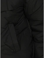 Dámska zimná prešívaná bunda s kapucňou, čierna, FashionStreet TY6082 Dámska zimná prešívaná bunda s kapucňou, čierna, FashionStreet TY6082
