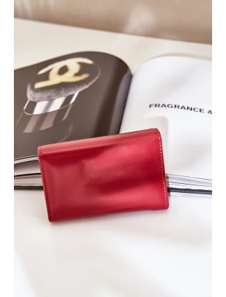 Lakierowany Portfel Damski Czerwony Rahner