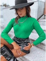 Dámsky sveter s rolákom OASIS green FashionStreet MY2248 Dámsky sveter s rolákom OASIS green FashionStreet MY2248