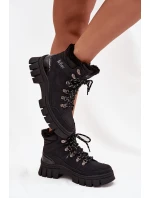 Lee Cooper LCJ-25-31-3911 Dámske vysoké topánky Black