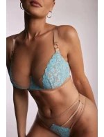 Dámska podprsenka Camile SC-1123 Turquoise and Beige - Kinga Dámska podprsenka Camile SC-1123 Turquoise and Beige - Kinga