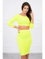 Dámsky set 9084 Neon yellow - K-Fashion