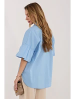 Košeľa s dlhým rukávom model 227874 Taliansko Moda Košeľa s dlhým rukávom model 227874 Taliansko Moda