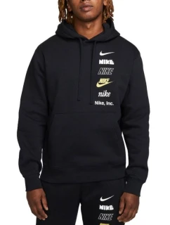 Pánska mikina Nike Club BB PO Hoodie Mlogo DX0783-010 Pánske