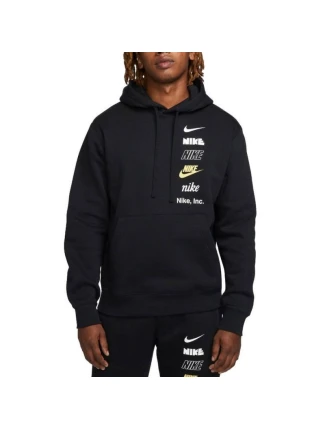 Pánska mikina Nike Club BB PO Hoodie Mlogo DX0783-010 Pánske