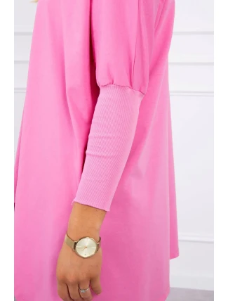 Oversize blúzka vo svetlo ružovej farbe