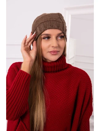 Fleecová čiapka Ula K271 cappuccino