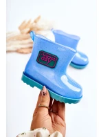 Dziecięce Brokatowe Kalosze Niebieskie Rain