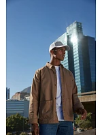Beechfield B 646 6-panelová čiapka s šiltom „Urbanwear Trucker“ 53.0646 tmavomodrá