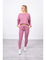 Súprava s oversize blúzou tmavo ružová Súprava s oversize blúzou tmavo ružová