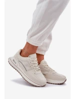 Sneakersy Damskie Big Star NN274A088 Jasnobeżowe
