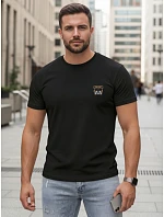 Pánske bavlnené tričko s potlačou buldoga čierne FashionStreet NX0125R Pánske bavlnené tričko s potlačou buldoga čierne FashionStreet NX0125R