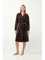 Vamp - Jednofarebný zamatový župan 21163 - Vamp