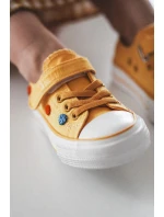 Dziecięce Trampki Na Rzep BIG STAR JJ374056 Żółte