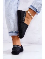 Materiałowe Espadryle Wsuwane Big Star JJ274878 Czarne