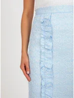 Sukňa LK SD 506633.11 svetlo modrá
