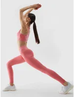 Dámske športové legíny 4F - koralové Dámske športové legíny 4F - koralové
