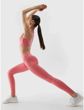 Dámske športové legíny 4F - koralové Dámske športové legíny 4F - koralové