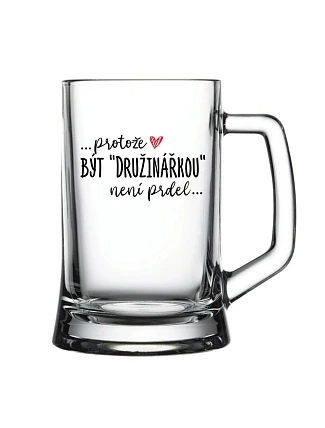 ... pretože BYŤ PRÍTELOM nie je osol... - pivný pohár 0,5 l