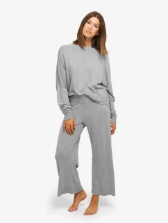 Dámske tričko na spanie QS6275E-020 šedá - Calvin Klein