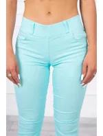 Dámske džínsové nohavice 2639 Tyrkysová - Kesi
