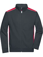 Daiber JN 870 Pánska pracovná mikina – Farba 02.0870 carbon/red Daiber JN 870 Pánska pracovná mikina – Farba 02.0870 carbon/red