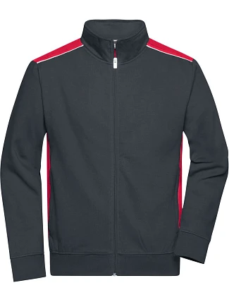Daiber JN 870 Pánska pracovná mikina – Farba 02.0870 carbon/red Daiber JN 870 Pánska pracovná mikina – Farba 02.0870 carbon/red