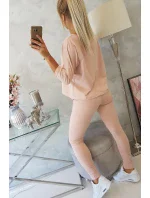 Sada s potlačou Queen tmavo púdrovo ružová