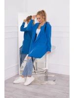 Nevädze modrá zateplená bunda s kapucňou Nevädze modrá zateplená bunda s kapucňou