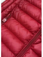 Červená dámska vesta so stojačikom (B2722-4)