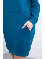 Morské šaty s kapucňou