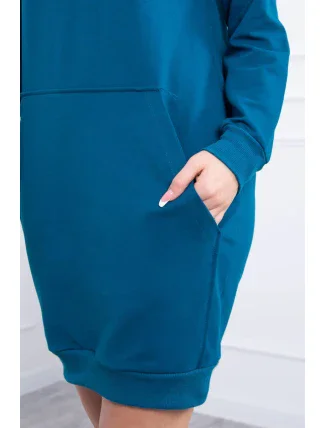 Morské šaty s kapucňou