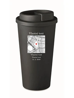 Personalizovaný cestovný termohrnček s mapou