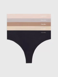 Dámske tangá 5Pack 000QD3556E NP1 Multicolour - Calvin Klein
