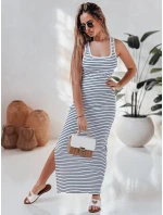 SUMMER LOVE one size maxi šaty bielo-modré FashionStreet EY2611