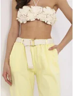 Nohavice DHJ SP 20506.79 svetložltá