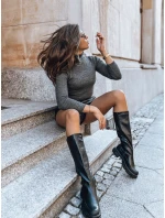 Dámsky sveter OSLO tmavosivý FashionStreet MY1268