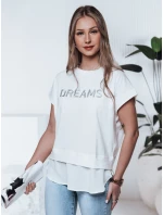 Dámske tričko DREAMY ecru FashionStreet RY2521