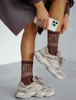 Dámske ponožky CIAO BELLA chocolate