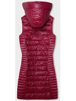 Červená prešívaná vesta s kapucňou (16M9113-270) Červená prešívaná vesta s kapucňou (16M9113-270)