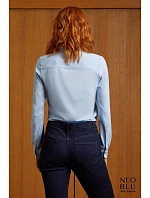 NEOBLU Balthazar Dámska blúzka s dlhými rukávmi 24.3199 soft blue