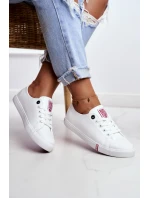 Dámské klasické tenisky Big Star - bílé/červené Dámské klasické tenisky Big Star - bílé/červené