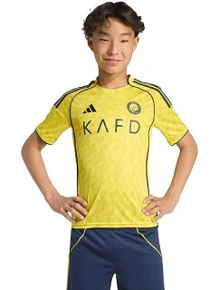 Detské tričko adidas Al Nassr FC 2025/2026 – domáci dres, žlté, JN7981